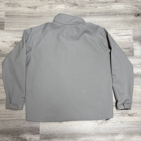 Columbia Omni Shield Jacket Mens XL Gray Ascender II Softshell Fleece Lined Zip - Picture 6 of 10